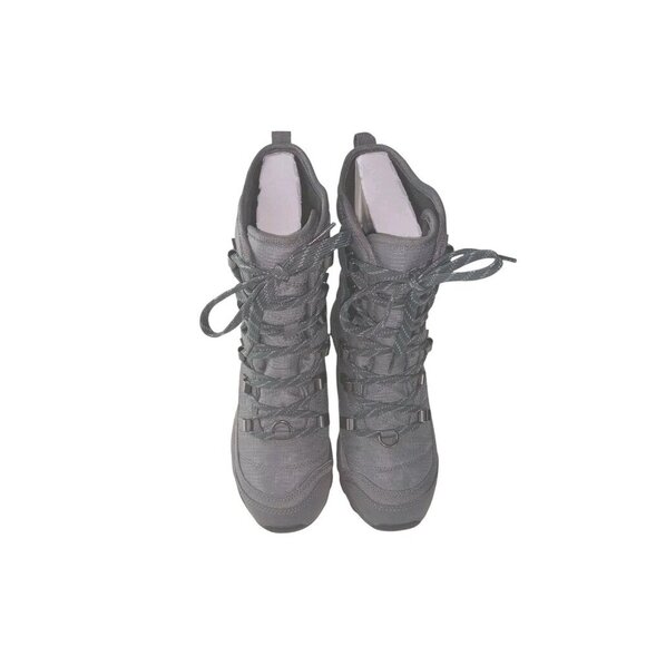 KEEN Women's Waterproof Lace-Up Tall Winter Boots Terradora Pewter/Drizzle sz 5 - Picture 7 of 13
